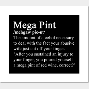 A Mega Pint definition Posters and Art